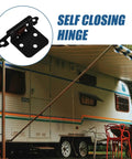 Heavy Duty Steel Cabinet Hinges With Self Closing Spring For RV Cabinets 2 Pack Half Overlay Design next to RV