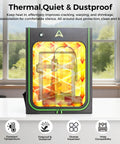 3D Printer Enclosure L Keeps Heat In And Quiet, Dustproof Shield with see-through window and LED lighting in home setting