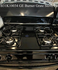 Replacement GE Stove Top Grates 8.4 x 8.46 Inches Cast Iron Matte Enamel 4 Pack Compatible With GE Burner Grates WB31K10034 WB31K10065