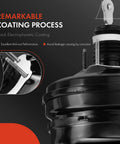 Detail of Straight Up Quality Rock Solid Vacuum Brake Booster Replacement Fits Chrysler Town Country Dodge Grand Caravan 2008 To 2010 Models With Br3 Or Br4 Brakes No Sensor showing black electrophoretic coating.