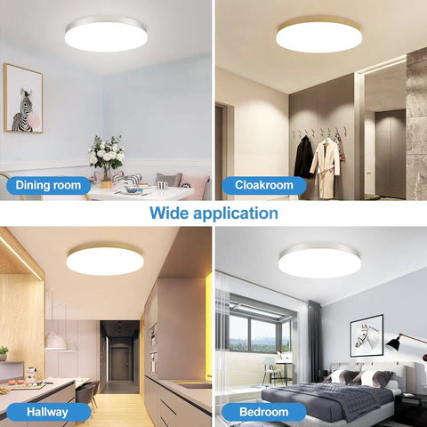 Dope 24W Modern LED Flush Mount Ceiling Light With Easy Remote Control in dining room, cloakroom, hallway and bedroom applications
