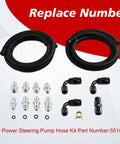 Easy Install Universal Power Steering Pump Hose Kit Return To Reservoir Hose Kit Compatible With GM LS Swap LS1 LS3