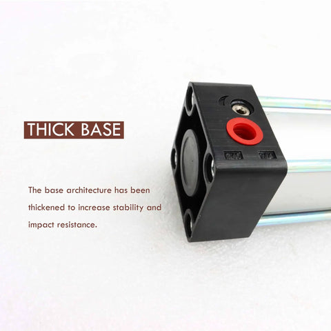 Thick base of Heavy Duty Pneumatic Cylinder Air Cylinder Aluminum Alloy Magnetic Stroke Dual Action 40mm Bore 800mm Stroke Industrial Grade
