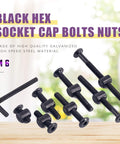 84Pcs Black M6 Crib Hardware Kit With 15 25 35 45 55 65 75Mm Hex Socket Head Cap Screws, Barrel Nuts And Allen Wrench For Furniture Cots And Cribs, Durable Nickel Plated Rust Resistant Built To Last Easy To Install And Store product image