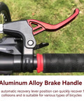 Universal Aluminum Alloy Bike Brake Levers For Mountain Road And BMX Ready To Ride, V Brake Compatible, Red Finish
