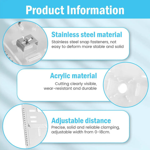Premium 8mm Thick Acrylic Router Table Insert Plate For Woodworking Clear View Routing Milling Auxiliary Board showing stainless steel fastener.
