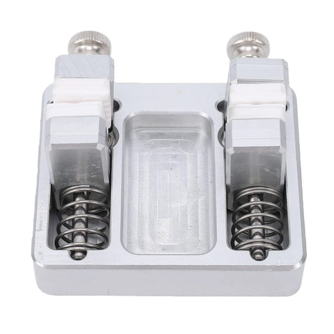 Heavy Duty Soldering Clamp with Slip Free Ceramic Jaws And Adjustable Wire Welding Fixture Featuring 11mm Opening - aluminum base with ceramic jaws