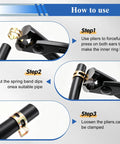 55 Piece Heavy Duty Fuel Line Hose Kit With Clamps For Lawn Mowers And Small Engines Includes 10 Ft NBR Rubber Tubing In 3/8 Inch 5/16 Inch Sizes To Keep Your Ride Running Smoothly Without Leaks Or Hassles Now. step-by-step clamp use on black fuel hose