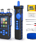 Ultimate All In One Boss Grade Network Cable Tester With Optical Power Meter For PoE Tests And QC Checks Featuring Continuity Test Cable Scan Length Measurement Port Flash VFL And NVC Functions handheld kit