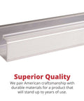 Heavy Duty Bi Fold Door Hardware Kit For 72 Inch Custom 4 Door System, aluminum track with text 'Superior Quality'