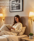 Game Changing Battery Powered Wall Sconces Set Of Two With Smooth Wireless Recharging and 12 RGB Colors Plus 3CCT Dimmable Levels For Ultimate Chill Bedroom Vibes Or Slick Living Room Decor Accents, stylish bedside setup.