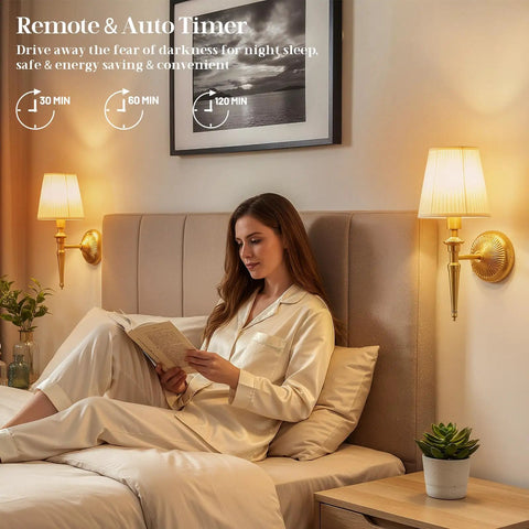 Game Changing Battery Powered Wall Sconces Set Of Two With Smooth Wireless Recharging and 12 RGB Colors Plus 3CCT Dimmable Levels For Ultimate Chill Bedroom Vibes Or Slick Living Room Decor Accents, stylish bedside setup.