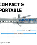 Locking Floor Jack Bar For 3.5 Ton Vehicles, 14 Inch Travel, Lightweight 3 Pound Stand Alternative with adjustable length