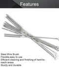 Steel Wire Tube Brush Set 12 Inch Long Spiral Bristle Cleaners One Quarter Inch Diameter Built Tough As Nails Rust Resistant