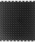 Interlocking Rubber Floor Tiles 18x18 Inch Diamond Plate Squares That Are Tough-As-Nails For Home Gym Garage Basement And Trade Show Floors product detail.