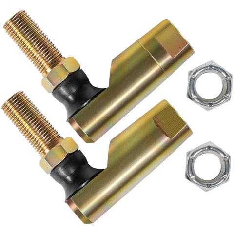 Beefy Direct Fit Heavy Duty Steering Tie Rod Ball Joint Ends Kit For Wide Range Of Tractors, ATVs And UTVs Replaces AM133072 AM133073 AM133074 M86977 Fits X465 X485 GX325 GX335 F910 F935 And More Durable Zinc Coated Steel. two tie rod ends with nuts