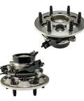 Beefy Wheel Bearing And Hub Assembly Pair For 2004-2008 Chevy Colorado And GMC Canyon RWD Direct-Fit With ABS, 2006 Isuzu I-280, 2007-2008 Isuzu I-290 And I-370 RWD, Plug And Play, 515104/515105 Compatible; front view