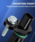 Chevy PC920 Crankshaft Position Sensor Replacement For 2010 2017 Equinox Impala Traverse Camaro Malibu Colorado Caprice Captiva Sport GMC Terrain Acadia Buick Enclave Lacrosse Cadillac ATS CTS SRX XTS 3.0L 3.6L V6 Plug And Play black sensor mounting points