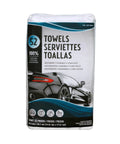 All Cotton Heavyweight Ring Spun Terry Towels White 14 By 17 Inches 52 Count Bulk Pack for Cleaning Dusting Kitchens Baths