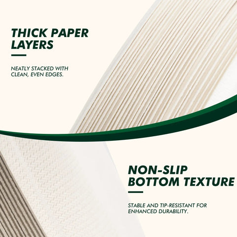 Close-up of Heavy Duty 10 Inch Compostable Paper Plates 500 Count Round Biodegradable Sugarcane Fiber Dinnerware texture and layers.