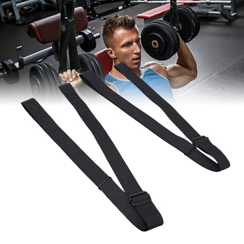 Heavy Duty Dumbbell Spotter Straps 2 Pack Adjustable Safety Belts With Tough Nylon Webbing And Secure Metal Buckle For Bench Press Home Gym Power Rack Legit Safe Spotter Aid Built Different