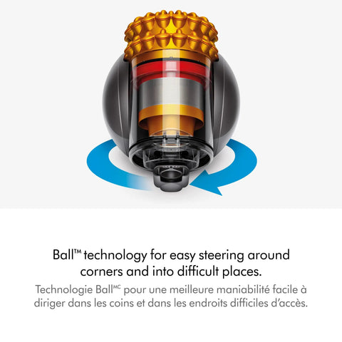 Ball steering mechanism of Big Ball Turbinehead Vacuum Cleaner With 250 Air Watts Suction And Ball Steering For All Floor Surfaces