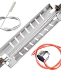 Upgraded Refrigerator Defrost Heater Kit With Built in Temperature Sensor For DIY Friendly Install And High Limit Thermostat For GE General Electric Kenmore Replace WR51X10055 WR55X10025 WR50X10068 Romalon, heater and sensor set