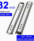 Heavy Duty Drawer Slides With Full Extension, 28 To 72 Inch Adjustable Length, Steel Ball Bearing Runners, Built To Last, Silent Smooth Operation, Rust Resistant Electroplated And Powder Coated Finish, Ideal For Cabinets, Tool Chests, And More. 32 inch, cold rolled steel drawer slides, pair