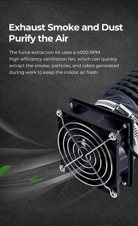 Upgraded Fume Extraction Kit For Ender Plus 3D Printer Enclosure With Exhaust Fan Interface For Laser Engraver Detailed View