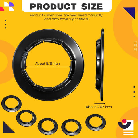 Ten Pack Push On Dolly Wheel Lock Washers Fit Five Eighth Dolly Axle Rods Spring Steel With Oiled Phosphate Finish