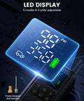 Portable Tire Inflator Air Compressor 5X Faster Up To 150 PSI Rechargeable Cordless Car Pump with LED digital display