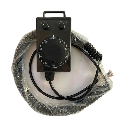 Top Quality Manual Pulse Generator Handwheel For Fadal CNC Machines A8600203T011 T012 T013 T014 T015 Super Precise Control Tool, black wired handwheel