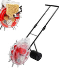 Precision Garden Seeder Hand Push Spreader Manual Planter For Rows 8 Hole Seeding Machine And Fertilizer Applicator Durable Iron