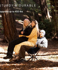 Go To Ultra Lightweight Camping Chair For Outdoors Easy Fold Portable Lawn Chair With Reinforced 400 LB Capacity in use