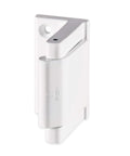 Door Lock Reinforcer For In Swinging Doors Privacy Latch Extra High Security With 800 Lbs Of Force Easy Install White Finish Home Door Security Lock For Peace Of Mind And Family Safety shown close-up.