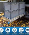 Beefed Up Heavy Duty Full Extension Drawer Slides Set for Cabinets and RVs Side Mount Ball Bearing showing 3-fold extension
