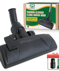Universal Vacuum Floor Brush Head Fits 32 And 35 Mm Attachments For Hard Floors And Carpet, shown with packaging