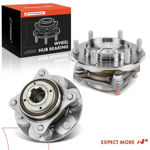 Two Front Wheel Bearing And Hub Assembly Set 6 Lug For Toyota Tacoma 2005 2015 2016 2023 4Runner 2003 2023 FJ Cruiser 2007 2014