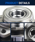 Front Wheel Hub And Bearing Assembly Replacement For 1997 To 2000 Ford F 150 4x4 5 Lug 2 Wheel ABS Direct Fit With Sealed Bearings And Durable Steel Construction Ready To Install