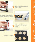 Step-by-step use of the 200 Piece Thickened Grommet Eyelets Kit 5/16 Inch With 4 Piece Installing Tool And Washers in DIY projects
