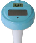 Eight Channel Wireless Pool And Spa Remote Sensor with display, waterproof floating thermometer for weather stations, blue top view