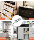 Premium Undermount Drawer Slides Featuring Buttery Smooth Soft Close Action Rock Solid Steel Frame Dead Quiet Hydraulic Buffer Zero Hassle Install For Kitchen Cabinet Furniture Upgrade Exactly 10 Inch Length displayed in storage and office cabinets.