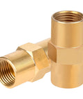 Brass Inert Arc Hose Coupler Kit Two Pack 5/8 Inch Female to Female Weld Hose Adapters CGA 032 Thread for industrial use