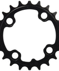Trushift 22T 64mm Steel Chainring Black For 9 Speed MTB Riders 4 Bolt Inner Ring With Shift Ramp Pins Durable 4mm Thick Gear