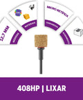 Max Life 60 Grit Carbide Sanding Drum And Hole Saw Bit, 12.7 mm size, shown with material and usage icons