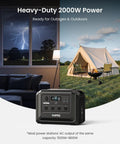 Go-To Portable Power Station 1024Wh LiFePO4 Battery With 2000W AC Outlets And 4500W Peak in outdoor and indoor settings