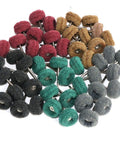 50 Piece Abrasive Buffing Wheel Set For Rotary Tool With 3mm Mandrel Dope Shine Polishing Kit For Rust Removal Deburring
