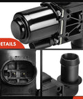 Dead On Heavy Duty Heater Control Valve For Fiat 500E 2014-2019 Battery Ev close-up showing connector and pipe details.