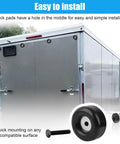 2.5 Inch Trailer Ramp Door Bumper Kit with round rubber stops on cargo trailer door