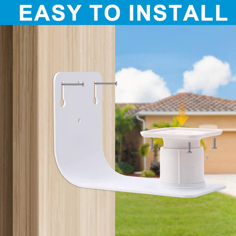 Bird Feeder Wall Mount Kit Waterproof Durable Steel Bracket For Outdoor Walls Fences Balconies And Pillars With Hardware Included Easy Install Includes Mounting Hardware And Screws For No Fuss Quick Setup